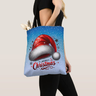 Bolso De Tela Resplandor de Gorro de Santa Escarlata