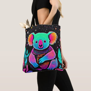 Bolso De Tela Resplandor en el oscuro Koala