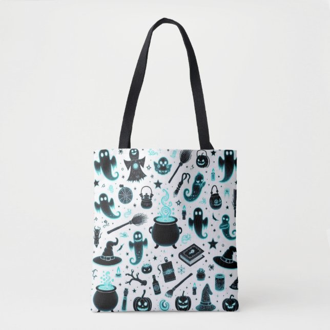 Bolso De Tela Resplandores Fantasmales (Anverso)