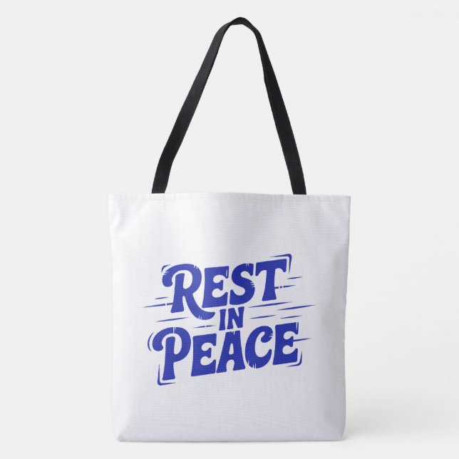 Bolso De Tela Rest in peace (Anverso)