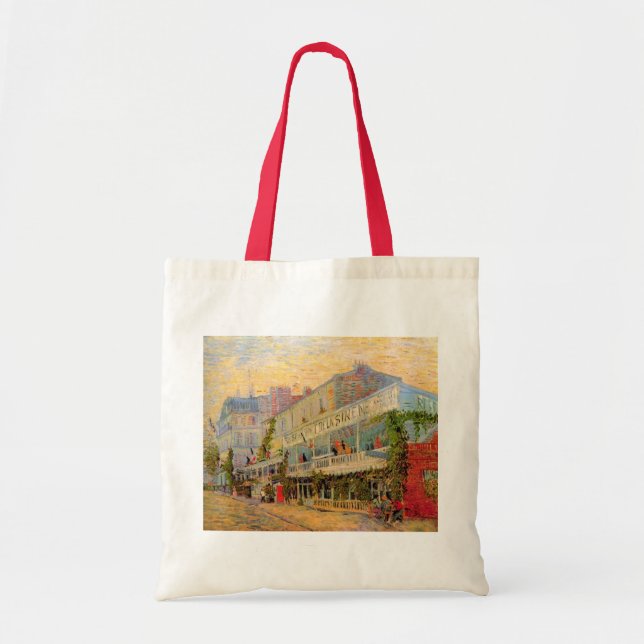 Bolso De Tela Restaurante Sirene, Asnières de Vincent van Gogh (Frente)