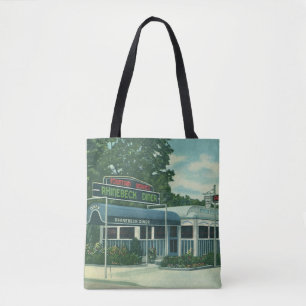 Bolso De Tela Restaurante Vintage, antiguo restaurante al borde