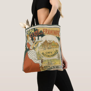 Bolso De Tela Restaurante y Café de Bar de Cerveza Art Nouveau V