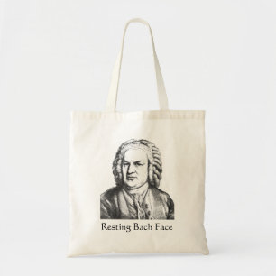 Bolso De Tela Resting Bach Face Classical Music Composer