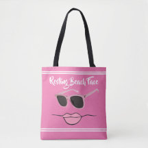 Resting Beach Face Hot Pink