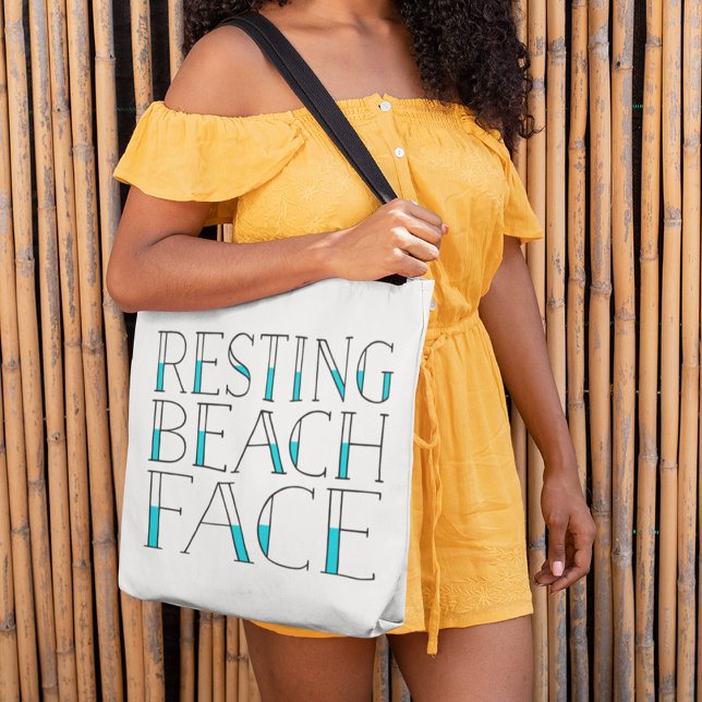 Bolso De Tela Resting Beach Face Summer (Subido por el creador)