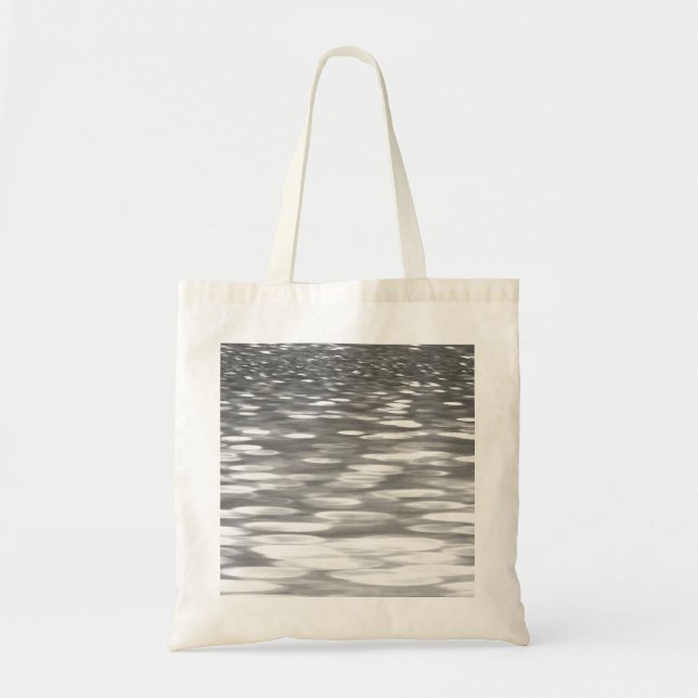 Bolso De Tela Resumen #3: Brillo gris plateado (Frente)