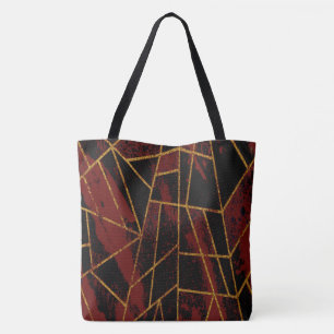 Bolso De Tela Resumen #940 Rojo