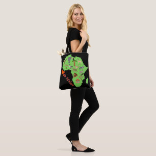 Bolso De Tela Resumen africano