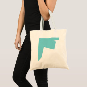 Bolso De Tela Resumen Art Minimalismo Blue White