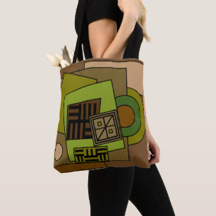 Bolso De Tela Resumen arte de formas geométricas modernas
