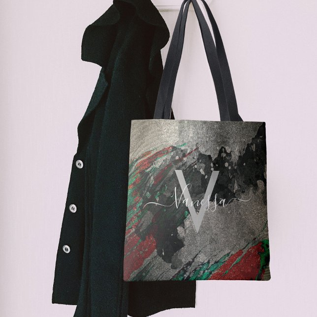 Bolso De Tela Resumen artístico Purpurinoso moderno Glam Faux Go (Subido por el creador)