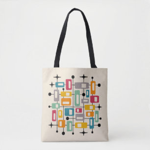 Bolso De Tela Resumen atómico moderno de mediados del siglo XX