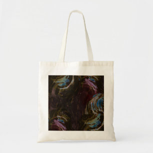 Bolso De Tela Resumen atómico retro negro