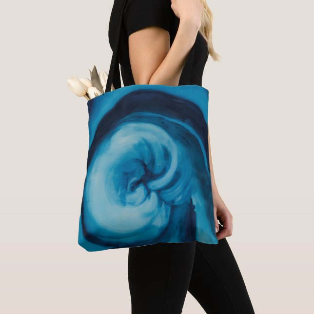Bolso De Tela Resumen |Azul I | Georgia O'Keeffe (Detalle)