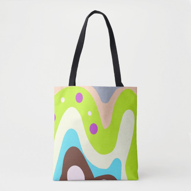 Bolso De Tela Resumen colorido (Anverso)