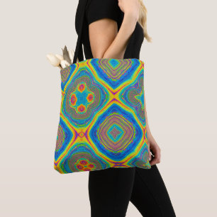Bolso De Tela Resumen colorido