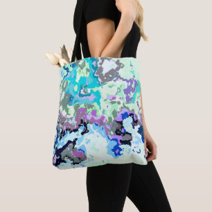 Bolso De Tela Resumen colorido
