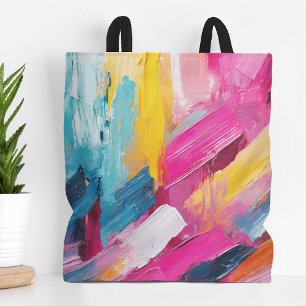 Bolso De Tela Resumen colorido de arte moderno