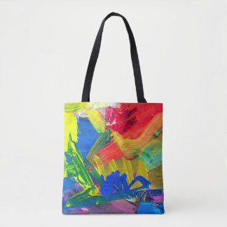 Bolso De Tela Resumen de antecedentes artísticos. Fondo pintado 