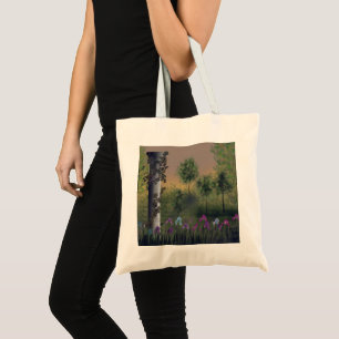 Bolso De Tela Resumen de árboles de personalizado de tierra digi