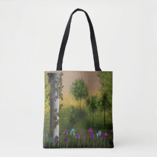 Bolso De Tela Resumen de árboles de personalizado de tierra digi