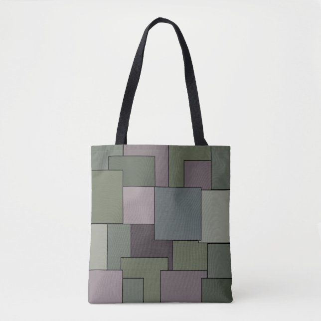 Bolso De Tela Resumen de arte geométrico moderno (Anverso)