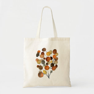 Bolso De Tela Resumen de arte marrón de Otumn Earth Tree