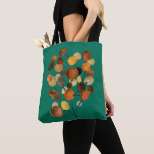 Bolso De Tela Resumen de arte marrón de Otumn Earth Tree