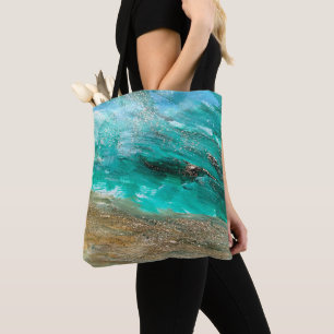 Bolso De Tela Resumen de arte moderno Purpurinoso