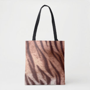 Bolso De Tela Resumen de bajo patrón de pieles de tigre animal d