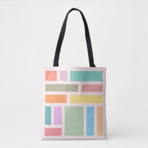 Bolso De Tela Resumen de bloques geométricos