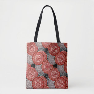 Bolso De Tela Resumen de círculos geométricos modernos redondead