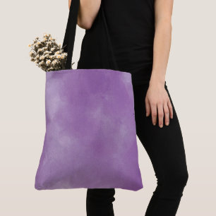 Bolso De Tela Resumen de color de agua púrpura textura estética