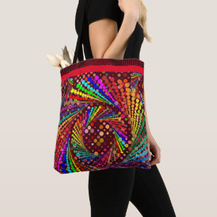 Bolso De Tela Resumen de colores de moda divertidos