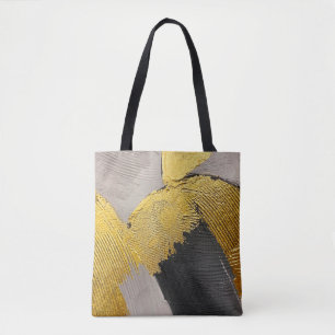 Bolso De Tela Resumen de colores monocromáticos con pinceles dor