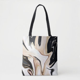 Bolso De Tela Resumen de colores retro elegantes textura de flui