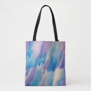 Bolso De Tela Resumen de fondo abstracto azul, acua, arte, arte