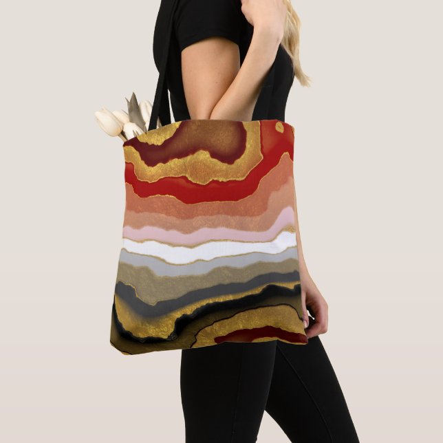 Bolso De Tela Resumen de Gilded Agate (Detalle)