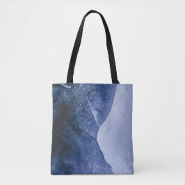 Bolso De Tela Resumen de hielo azul, fotografía de arte