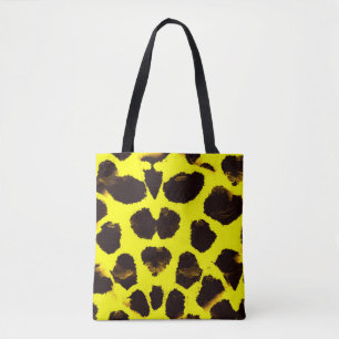Bolso De Tela Resumen de la acuarela del leopardo de impresión a