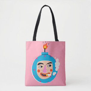 Bolso De Tela Resumen de la cara de boom