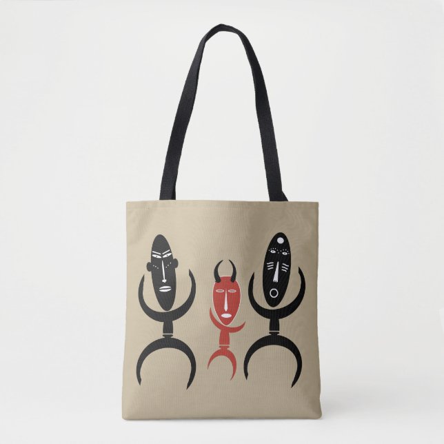 Bolso De Tela Resumen de la danza tribal africana ritual (Anverso)