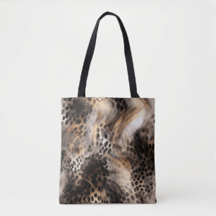 Bolso De Tela Resumen de la impresión de animales leopardos