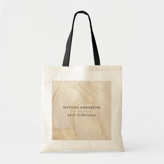 Bolso De Tela Resumen de la Naturaleza Elegante Negocio Neutral (Frente)