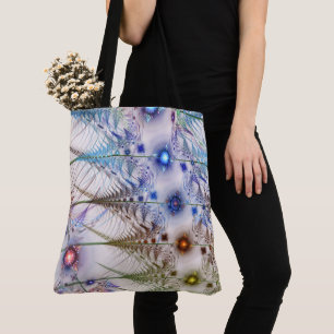 Bolso De Tela Resumen de las flores de Ferns'N