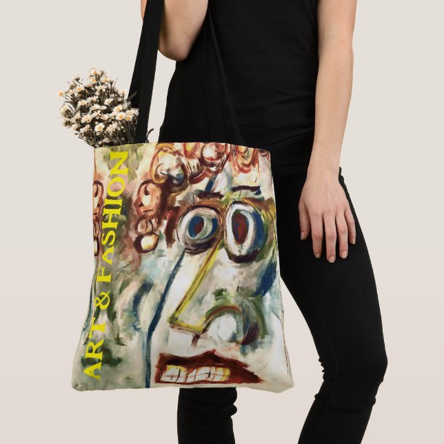 Bolso De Tela Resumen de las mujeres frente al arte/moda (Detalle)