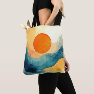 Bolso De Tela Resumen de las olas de sol