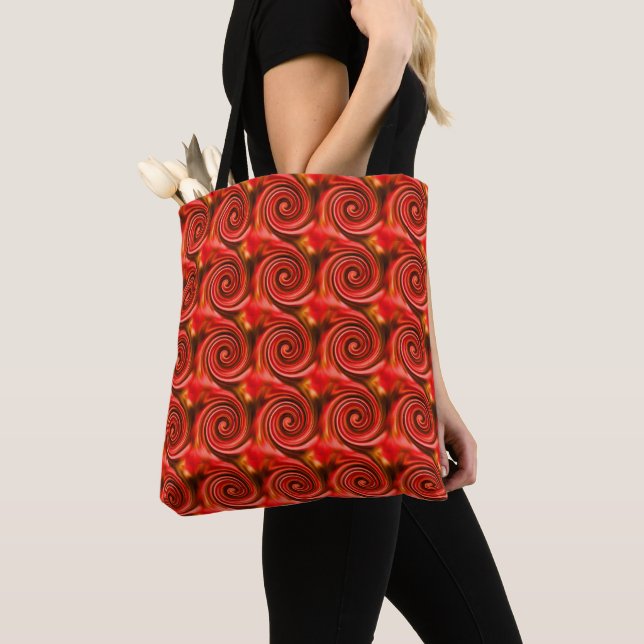 Bolso De Tela Resumen de los movimientos amarillo negro rojo (Detalle)