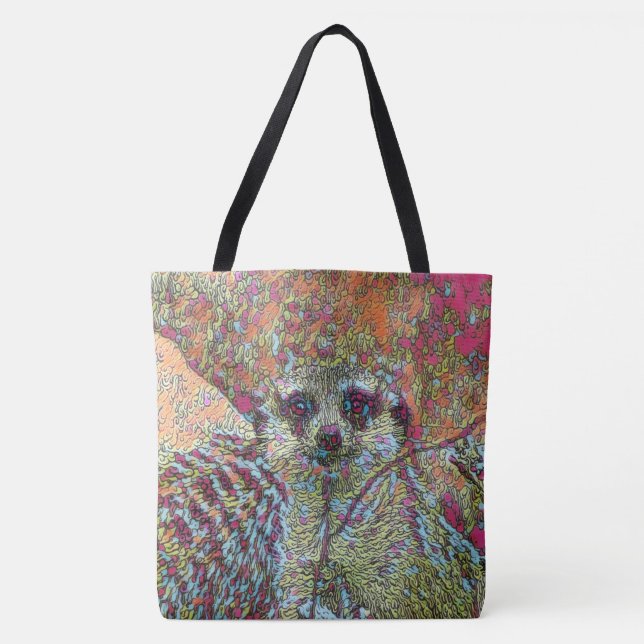 Bolso De Tela Resumen de Meerkat (Anverso)